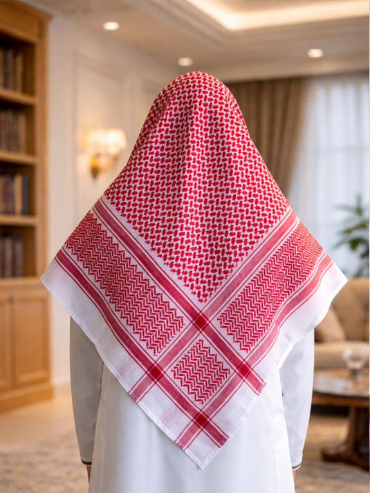 Classic Red Saudi Shemagh