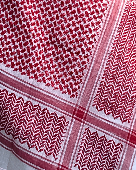 Classic Red Saudi Shemagh